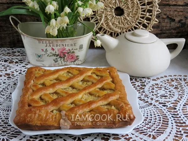 Фото блюда: Пирог с капустой без дрожжей