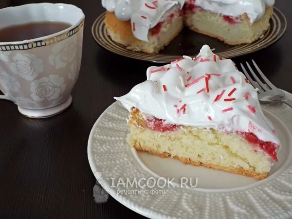 Фото блюда: Бисквит с малиной