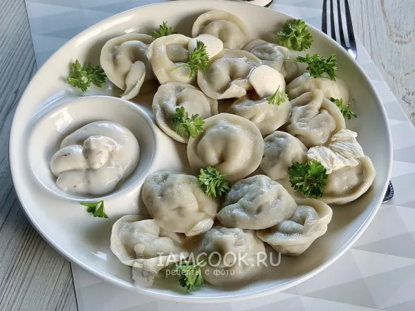 Фото блюда: Пельмени с печенью
