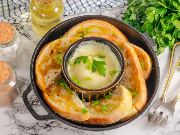 Фото блюда: Запеченный сулугуни