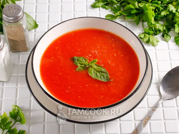 Фото блюда: Диетический томатный суп