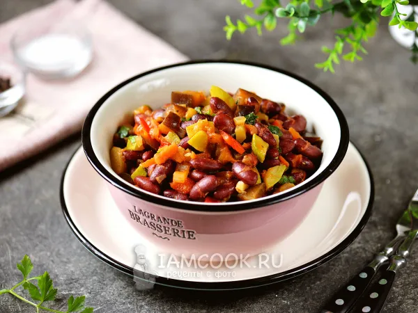 Фото блюда: Лобио с овощами