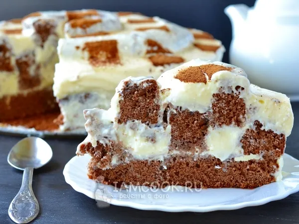 Фото блюда: Шахматный торт