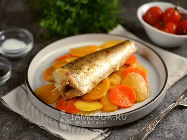 Фото блюда: Хек с картошкой в фольге в духовке