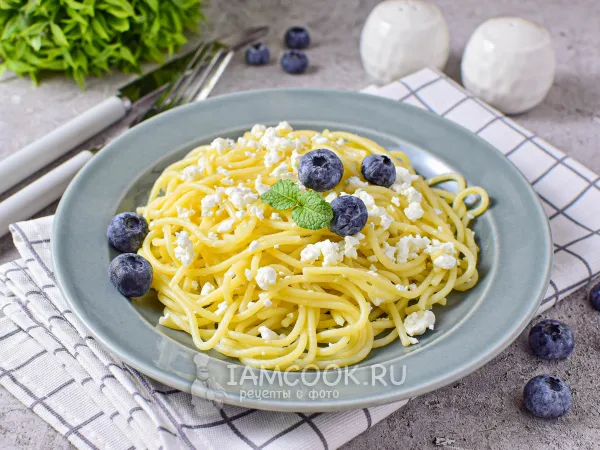 Фото блюда: Спагетти с творогом
