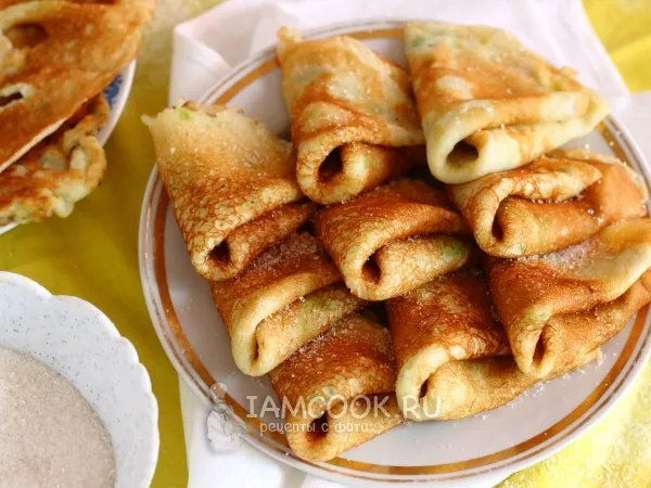 Фото блюда: Сладкие кабачковые блинчики