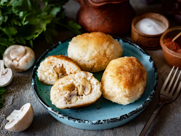 Фото блюда: Рисовые зразы с грибами