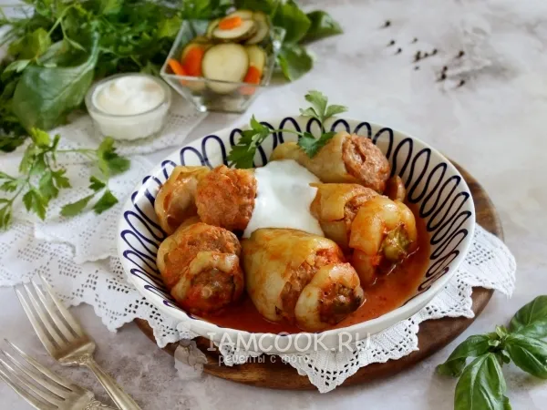 Фото готового блюда: Фаршированный перец «Белозёрка»