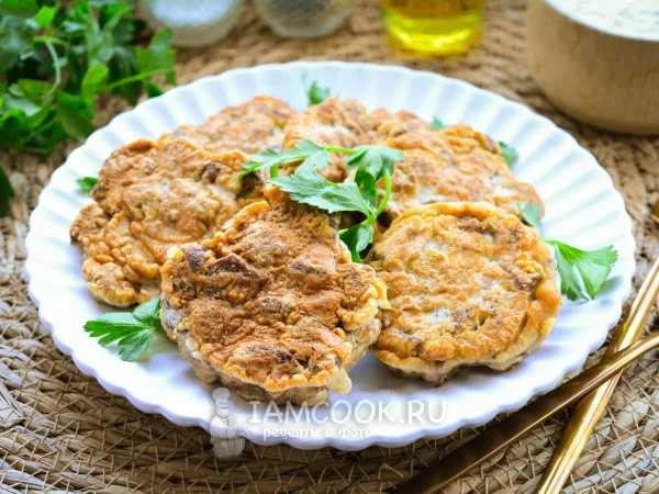 Фото блюда: Рубленые котлеты из куриной печени