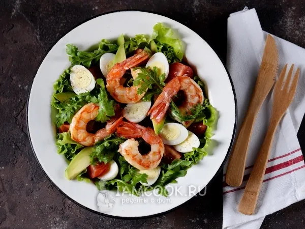Фото блюда: Салат с лангустинами