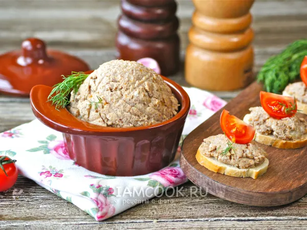 Фото блюда: Паштет из куриных желудков