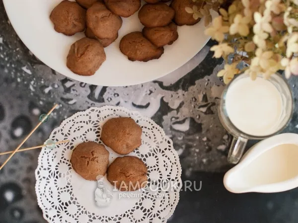 Фото готового блюда: Ржаное печенье с шоколадом