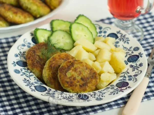 Фото блюда: Вегетарианские котлетки из кабачка и риса