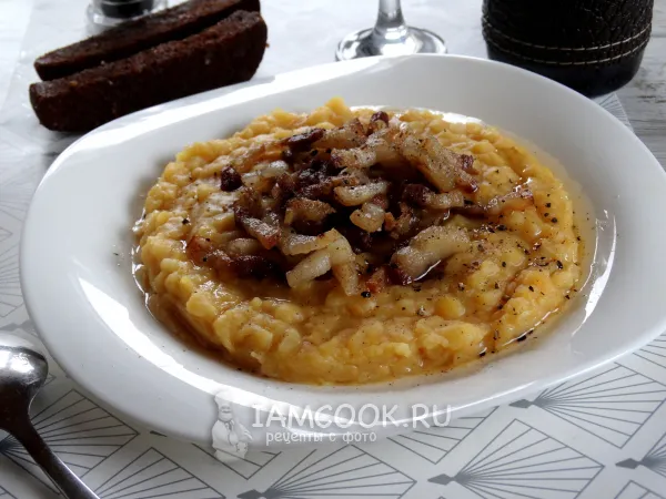 Фото блюда: Гороховая каша с салом