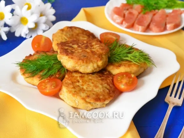 Фото готового блюда: Рыбные котлеты из брюшек и молоки кеты