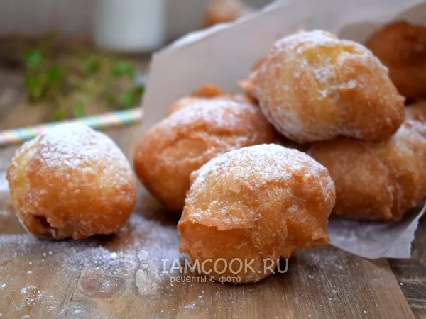Фото готового блюда: Бенье (французские пончики, пышки)
