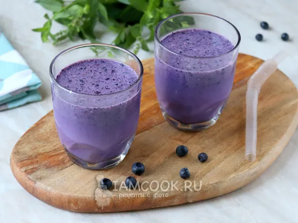 Фото блюда: Смузи из черники и молока
