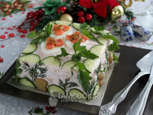 Фото готового блюда: Шведский бутербродный торт