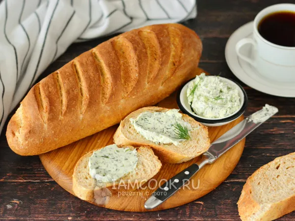 Фото готового блюда: Батон с отрубями