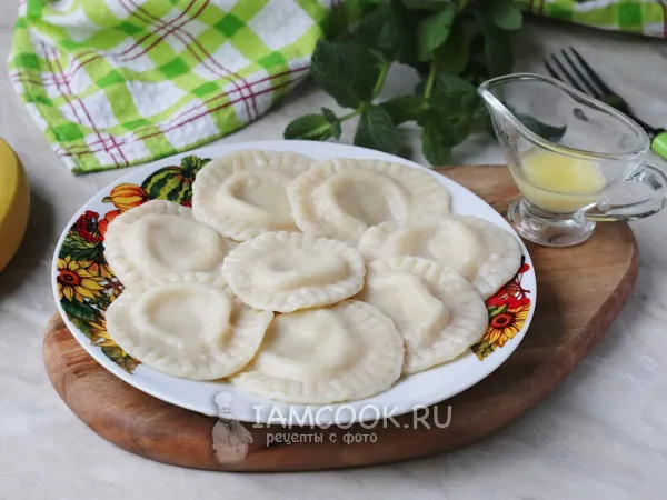 Фото блюда: Вареники с бананом