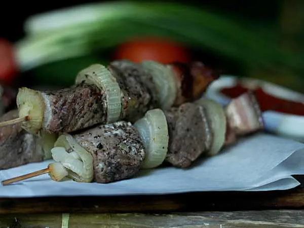 Фото готового блюда: Шашлыки в банке в духовке