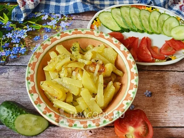 Фото блюда: Жареная картошка на сливочном масле