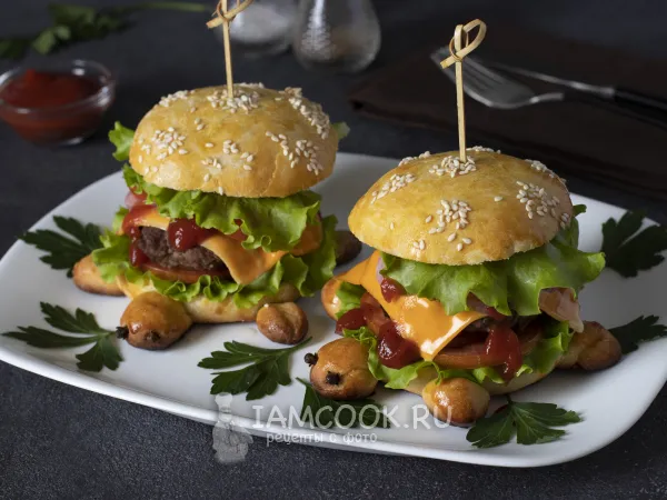 Фото блюда: Бургер «Черепашка»