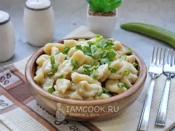 Фото блюда: Галушки на сметане