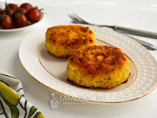 Фото блюда: Рыбные котлеты с тыквой