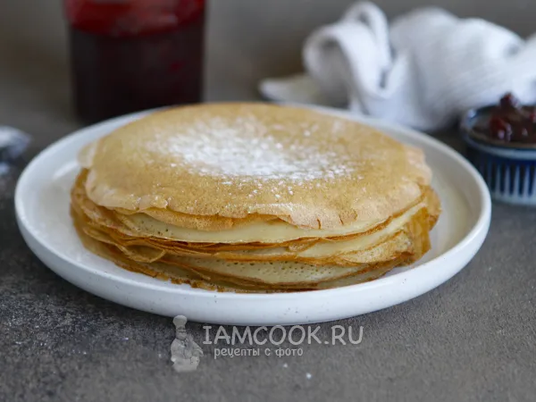 Фото блюда: Блины на овсяном молоке с яйцами