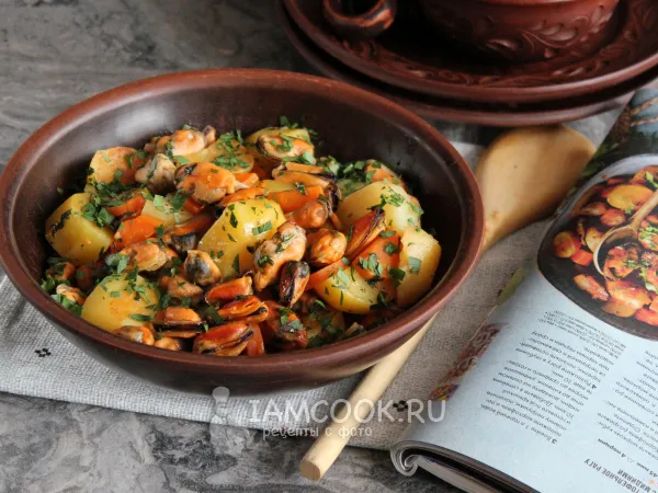 Фото блюда: Картошка с мидиями