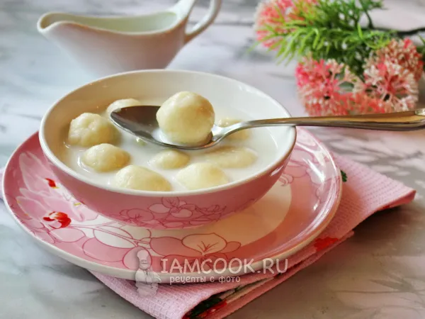 Фото блюда: Молочный суп с творогом