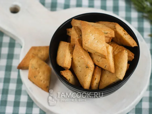 Фото готового блюда: Крекеры с зеленью