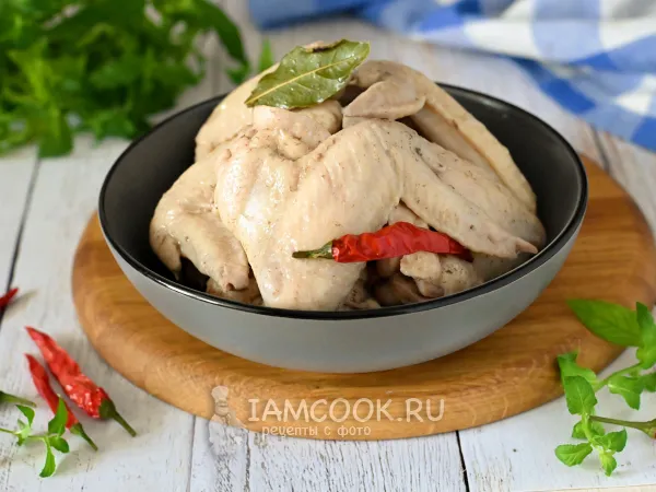 Фото блюда: Вареные куриные крылья