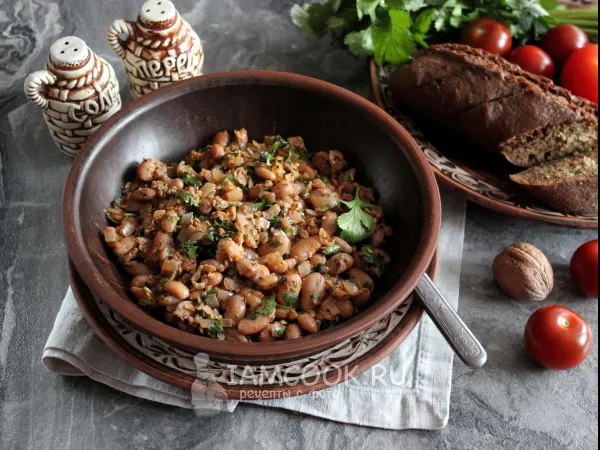 Фото блюда: Лобио из белой фасоли (классический рецепт)