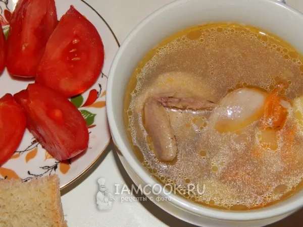 Фото блюда: Суп с рисом и перепелками