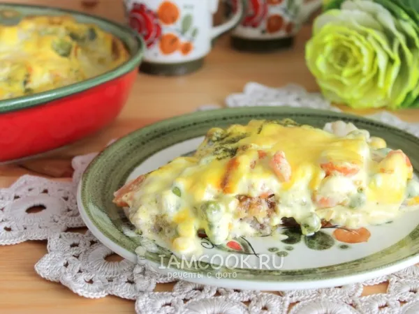 Фото блюда: Запеканка с голландским соусом