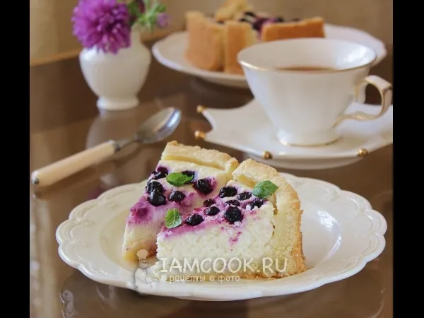 Фото блюда: Пирог с творогом и смородиной