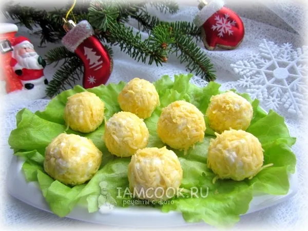 Фото блюда: Сырная закуска «Снежки»