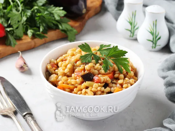 Фото блюда: Птитим с овощами