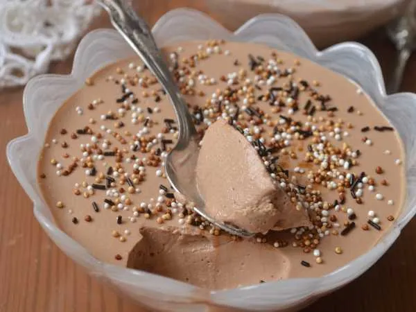 Фото блюда: Творожное суфле с кофе и шоколадом