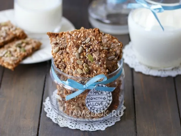 Фото готового блюда: Норвежские зерновые хлебцы