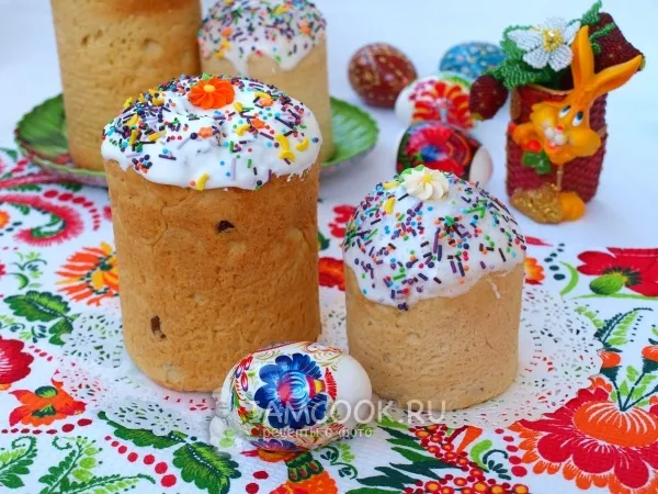 Фото готового блюда: Бабушкин пасхальный кулич