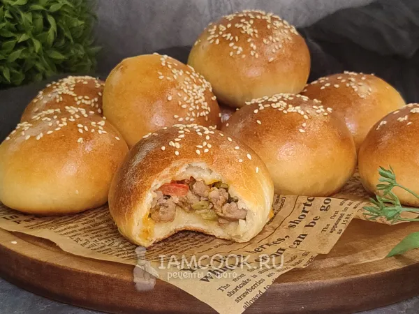 Фото готового блюда: Закрытый бургер