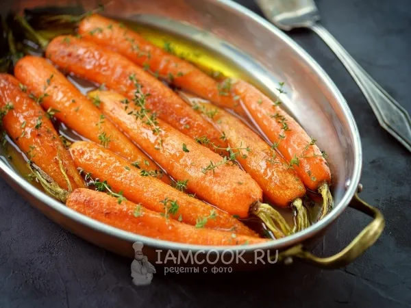 Фото блюда: Молодая морковь в апельсиновой глазури