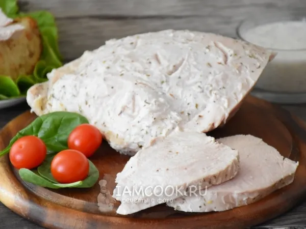 Фото готового блюда: Индейка в кефире в духовке