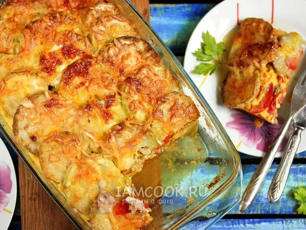 Фото блюда: Запеканка из кабачков с фаршем