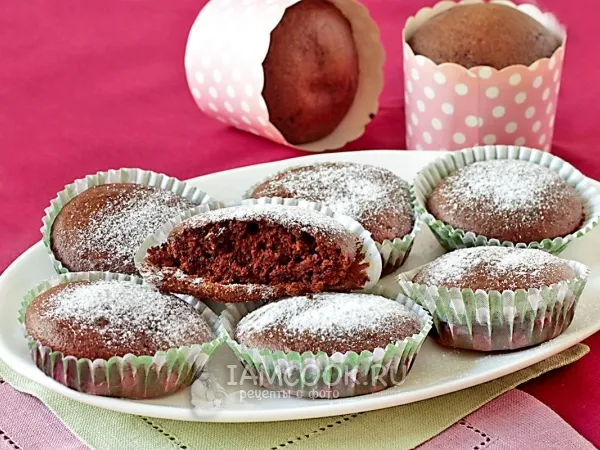Фото готового блюда: Кофейные маффины (постные)