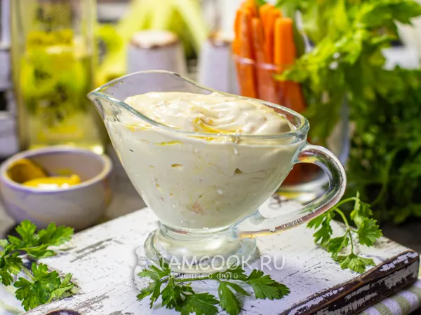 Фото блюда: ПП майонез из вареных яиц