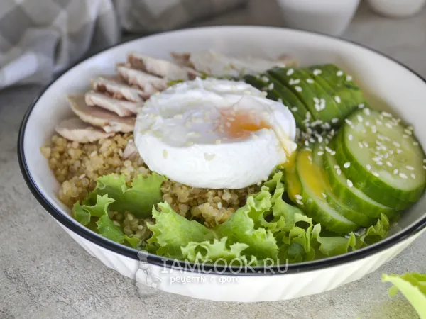 Фото блюда: Боул с курицей и киноа